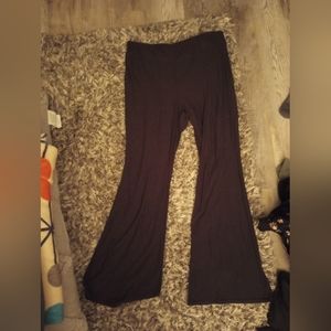 Black bell bottom leggings